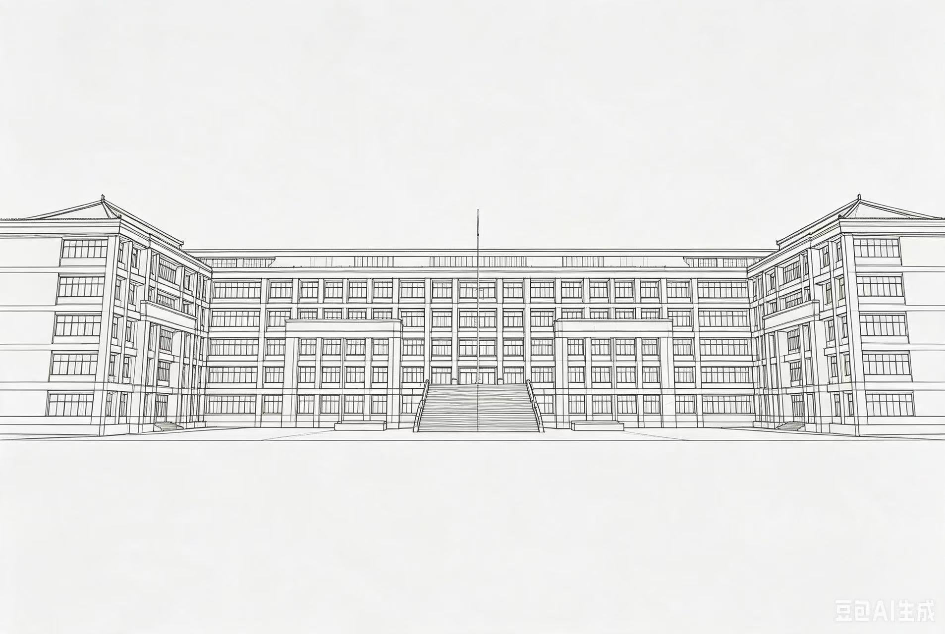用户提供的学校建筑轮廓图